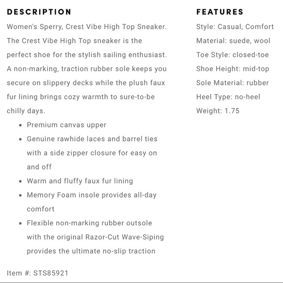 NIB Sperry Crest Vibe Canvas High Top Sneaker Black Animal Print Textile - Picture 10 of 13